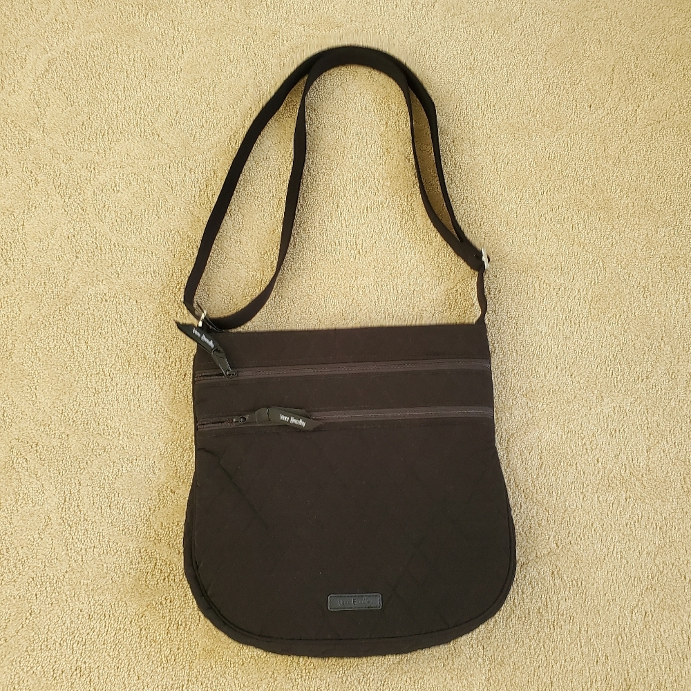 Vera Bradley Dark Brown Messenger Bag